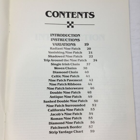 Vintage 1991 Nine Patch Wonders Quilt Book Blanche Young Helen Young Frost - Picture 2 of 10